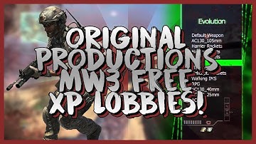 FREE XP LOBBY COD MW3 - MW2 - BO1 - BO3 - COD4 - MOD MENU