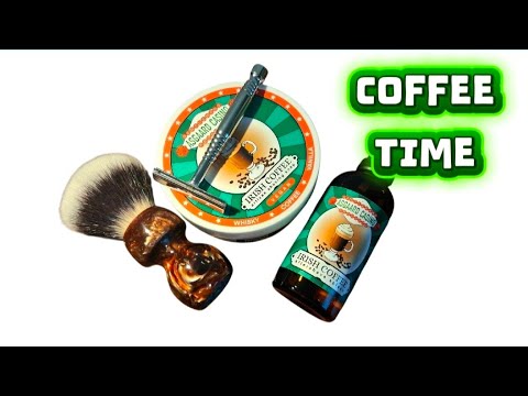 ⁣Yaqi Romulus SE Razor. Asgaard Casino Irish Coffee Vegan Shaving Soap MMGP.