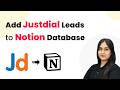Automatically Add Justdial Leads to Notion Database