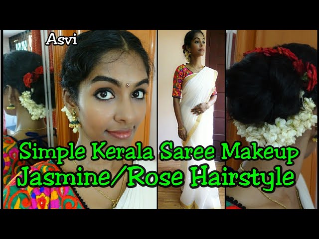 Quick & Easy Hairstyle | Kerala Saree Hairstyle | Indian Traditional  Hairstyle for Long Hair Girls. - YouTube