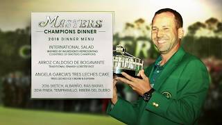 セルヒオ・ガルシアの「チャンピオンズディナー」のメニュー | Sergio's Champions Dinner