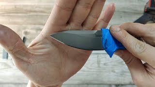 Заточка складного ножа Kershaw Link 20CV с пояснениями