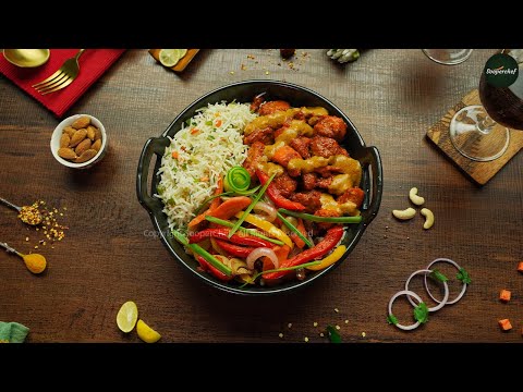 Masala Chicken Rice Platter Recipe by SooperChef