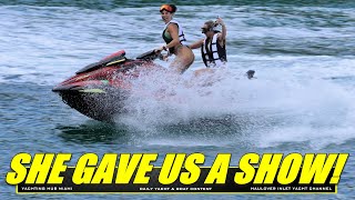 Watch These Jet Ski Girls Show Off Their Impressive Cat-Like Reflexes - Mind-Blowing! Haulover Inlet