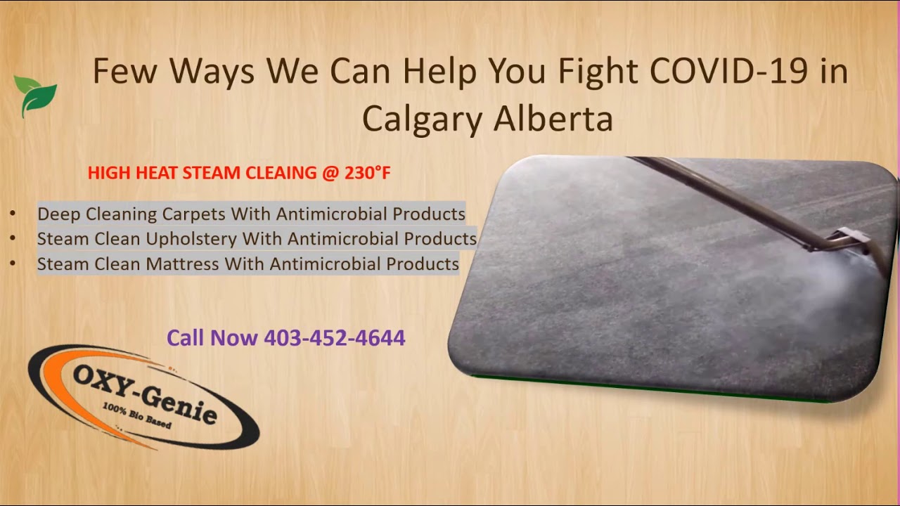Ways to Fight COVID19 in Calgary (Coronavirus) OxyGenie Carpet