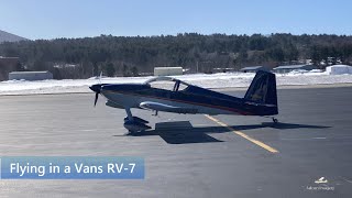 Flying a Vans RV 7 Aircraft