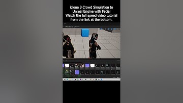 iClone Crowd Simulation to Unreal Engine with Facial Expression #crowd #ue5 #iclone