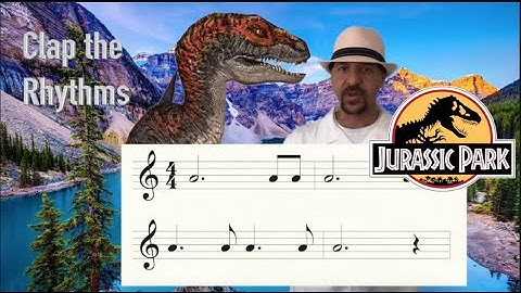 Rhythm Clapping with Mr. Gordon - Jurassic Park Edition - learn how to read music - clap along !!!