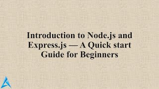 NodeJS & Express JS Introduction