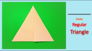 How to Make Origami Regular Triangle with Geometric Explanations | Origami Bricks and Tiles