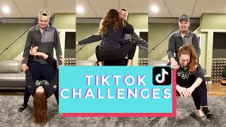 TikTok COUPLE challenges! *Lift your partner Challenge, Koala Challenge, and bicycle Challenge!!*