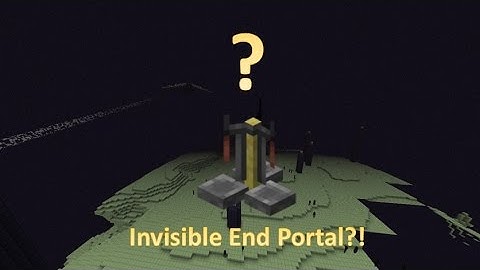Minecraft Xbox Glitch Invisible Endportal?!