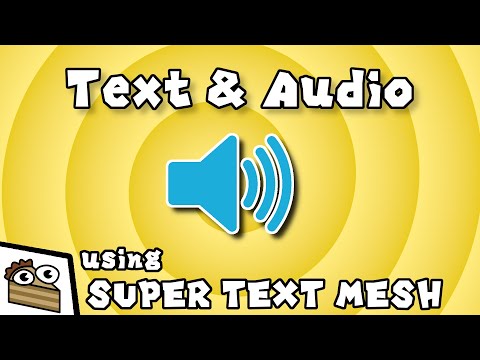 How to add AUDIO to you text in UNITY. [AUDOCUTION]