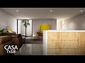 Casa 7X18M dos plantas espacio de tv  | planos de casas