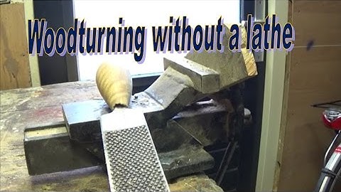 Woodturning without a lathe, by Beeldighout.nl