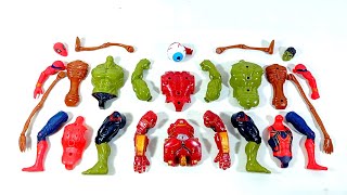 assemble hulk smash vs spiderman vs hulk smash vs siren head.. avengers superhero toys..