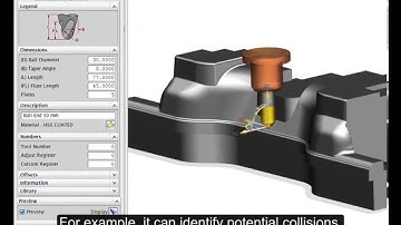 NX CAM 9 - Cut Region Management for Die Mold Machining - Siemens PLM