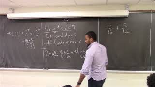 Math 1000-R03 Lecture 2 - LCD; Simplifying fractions; Sets; Interval Notation