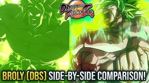 DRAGON BALL FighterZ - BROLY DBS Side by Side Comparison - Best Dramatic Finish Ever?