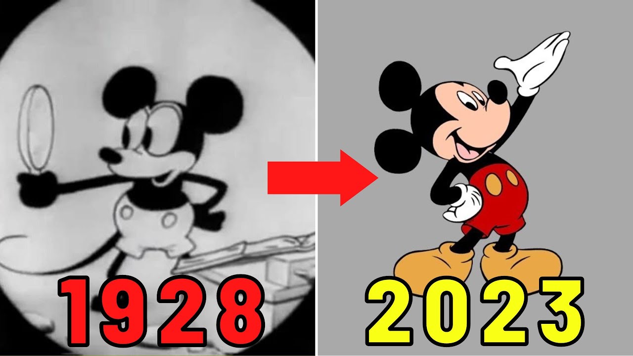Evolution of Mickey Mouse | 1928 - 2023 - YouTube