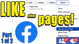 How to like other FACEBOOK PAGES as BUSINESS PAGE  | 1 of 2