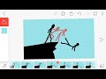 Animação luta stickman(FlipaClip)#Drawing Cartoons DV animations