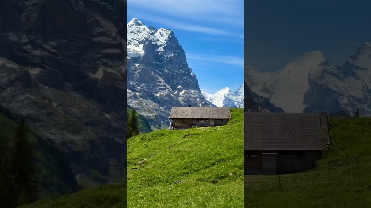 Stunning Nature of Switzerland #switzerland #mountainswiev #youtubeshorts #mountains