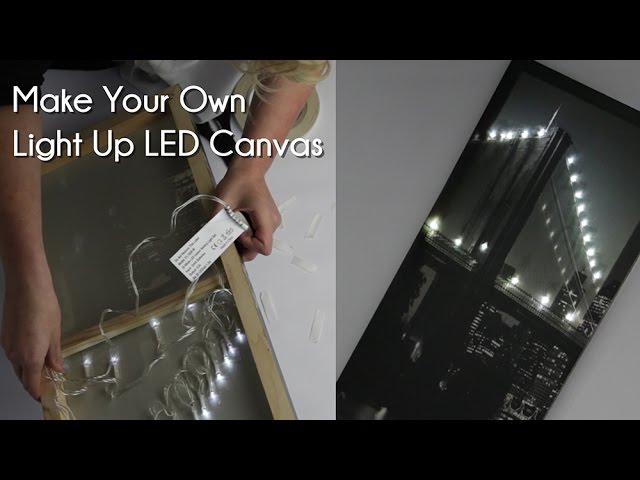 Make Your Own Light Up LED Canvas 