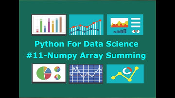 Numpy Array Summing, Min, Max, Median #11