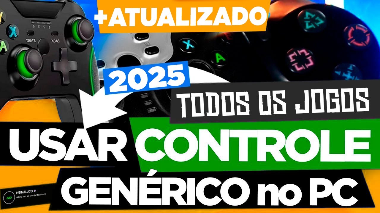 COMO USAR CONTROLE GENÉRICO no PC [2025] TODOS OS JOGOS - YouTube