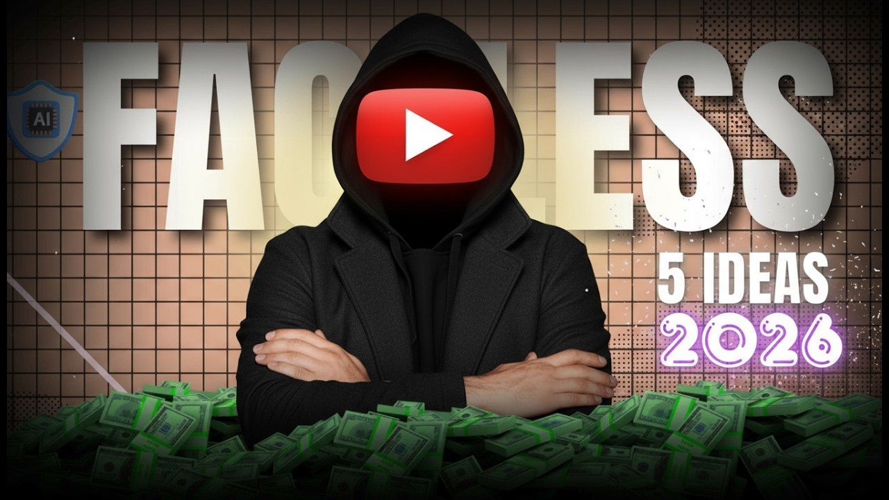Top 5 Unique Faceless AI YouTube Channel Ideas 2026 | No Face, High ...