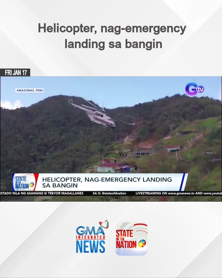 Helicopter, nag-emergency landing sa bangin | SONA