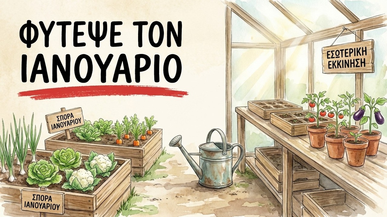 18 Καλλιέργειες που Πρέπει να Φυτέψεις τον Ιανουάριο για να Θρέψεις την Οικογένειά σου