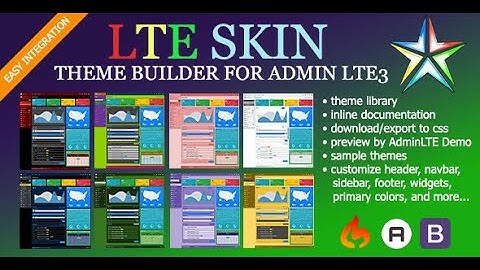 LTE SKIN - Theme Builder for AdminLTE 3