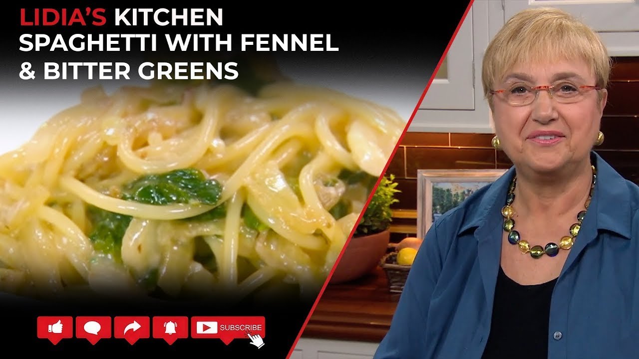 Spaghetti with Fennel and Bitter Greens