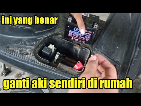 Cara ganti aki accu beat fi sendiri dirumah yang baik dan benar #