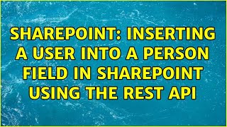 Sharepoint: Inserting a user into a person field in sharepoint using the rest api