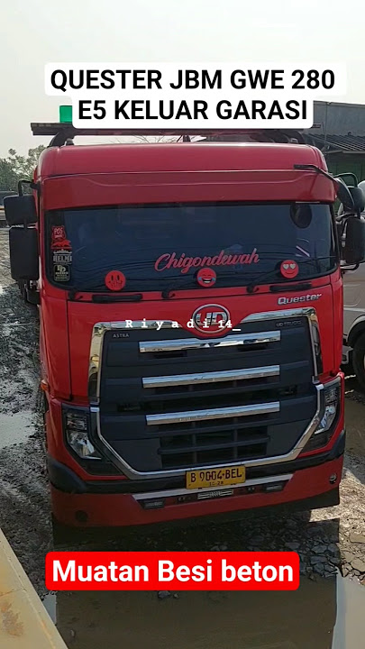 Keluar dari Garasi, Truk QUESTER JBM Muatan Besi beton kirim ke Jawa Timur #quester