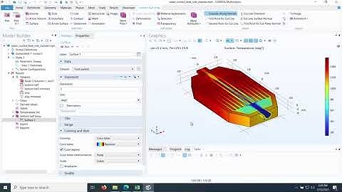 COMSOL - Water-Cooled Mini-Channel Heat Sink Analysis with Hot Spot (Part 02)