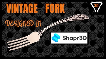 3D modeling a Vintage Fork in Shapr3D on iPad Pro