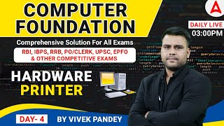 Computer for all Competitive Exams Day 4 | Computer hardware by Vivek Pandey