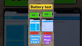 Samsung Galaxy Z Fold 5 vs Honor Magic V2 battery comparison