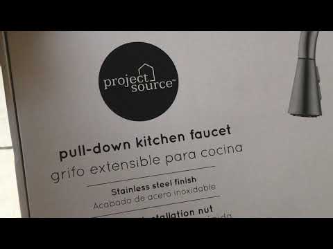 Project source pull down kitchen faucet unbiased unsponsored unboxing review