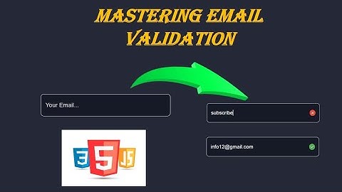 Mastering Email Validation |  How to Check Email Valid or Not using JavaScript