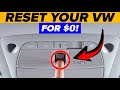 $0 VOLKSWAGEN  Reset Trick Mechanics HATE That Fixes EVERYTHING