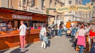 Walking To Vienna’s Easter Markets In City Center, 2022, Happy Easter 🐰 | 4K Hdr