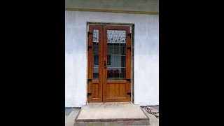 Двері (the entrance door) Aluplast, Вікна Steko. Приклад правильного закривання рейкового замка 
