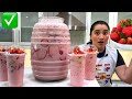 Agua de fresa SUPER cremosita - 🍓 🍓 para fiestas, cumpleaños, y reuniones especiales