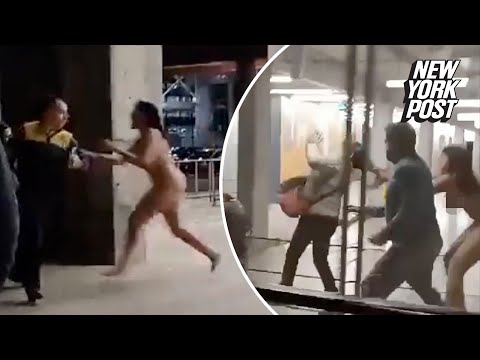 Wild video shows naked woman attacking travelers at Chilean airport