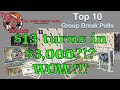 TURNED $13 INTO $3K WITH 1 SPORTS CARD 💰😱🔥 Top 10 pulls from Group Breakers in This Week In Breaks